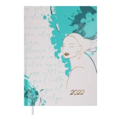 Дневник датированный 2022 ONLY, A5, бирюзовый