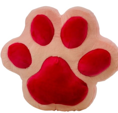 М'яка іграшка Подушка лапка середня рожево-малинова, 45 см