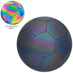 М'яч футбольний  розмір 5, TPU, 3,5мм, 380-400г, світловідбивний, в п/е 