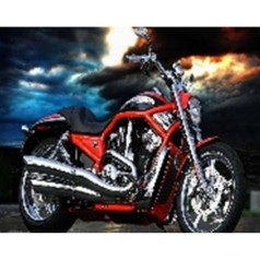 Алмазна мозаїка за номерами 40*50 "Мотоцикл" 70817_BGLE