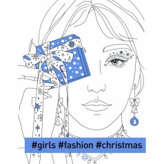 Книга-раскраска #girls #fashion #christmas