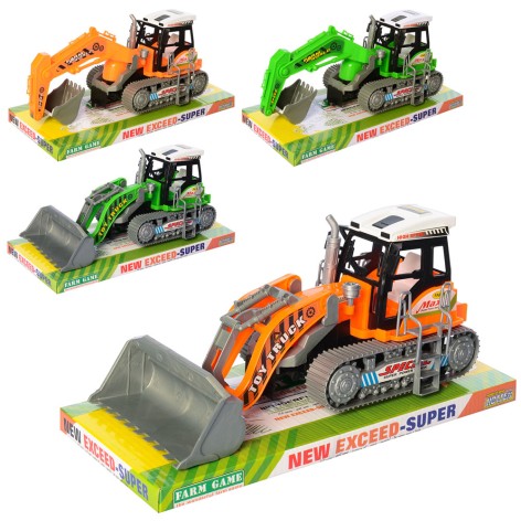 Бульдозер інер-й, 29см, 4види, в слюді, 32,5-15-14см 