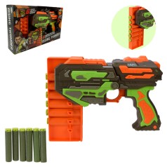 Автомат стріляє поролономими нарядами, 6 поролон. знарядів, кор. 30*19*6,6см 