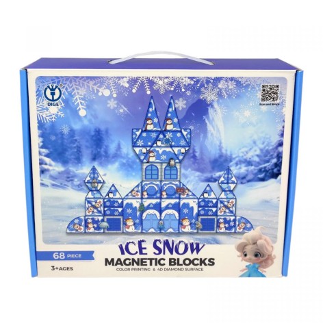 Магнітний конструктор MiC "Ice Snow" 68 деталей (в коробці)