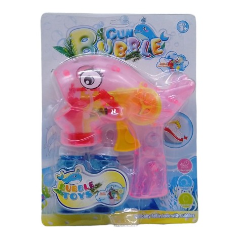 Пістолет з мильними бульбашками "Кіт", рожевий