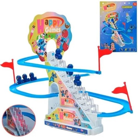 Ігровий трек MIC "Стіч Весела гірка" автоматичний підйомник підсвітка музика герої