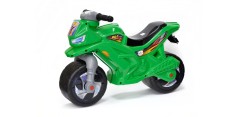 Толокар Мотоцикл 2-колесный с сигналом зеленый (рус) Орион
