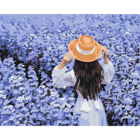 Картина за номерами: Подорож у квітах 40*50 BS52378