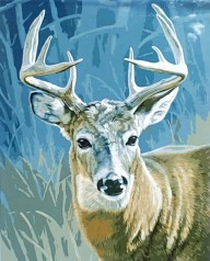 Набор для росписи по номерам Олень в лесу Strateg размером 40х50 см (GS106)