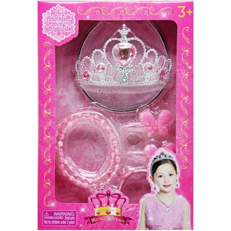 Набір прикрас діадема, заколки, браслет, кольє, в коробці