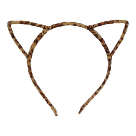 Обруч котик, пушистый бежевая тигра