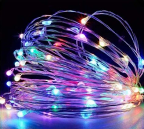 Гирлянда 20 метров, светодиодная, белый свет, от usb, 8 режимов, в кор. 