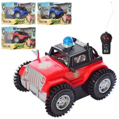Р/К джип , перевертень, 12см, світло, 2 види по 2 кольори, на бат-ці, кор-ці, 18,5-13-12см 