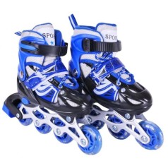 Роликовые коньки размер S (30-33) колеса PVC (СИНИЕ)