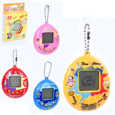 Гра тамагочі, 6,5-5-1,5см, звук, ч/б екран, 4 види, бат(табл), в кор-ці, 5,5-9-2см 