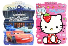 Блокнот фігурний на маленькій спіралі з  глітером 19,5 * 14см, 20 арк, 3 види, ціна за 4 шт. //