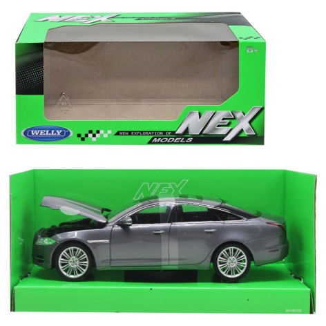 Машина металлическая Jaguar XJ 1:24 серая