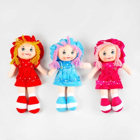 Лялька м'яка 4 види, висота 44 см, мікс видів 