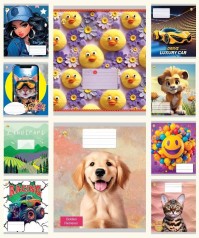 Набір зошитів Тетрада 12 аркушів лінія 25 штук (ТЕ42102)