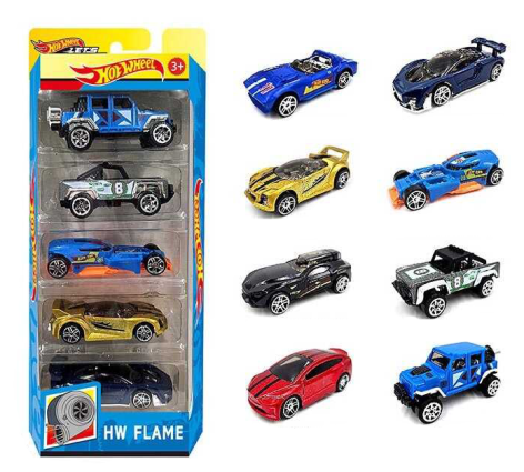 Набір машин 5 мінімоделей, металопластик, в кор. 