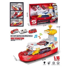 Корабль звук, подсветка, масштаб 1:16, движущиеся элементы, инерция, в кор.  /24/