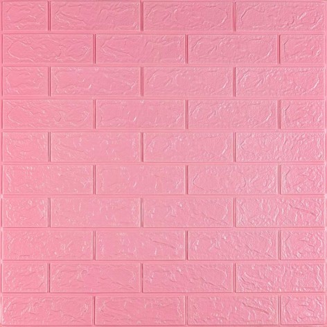 3D панель самоклеюча Sticker Wall "Цегла Рожевий" 700x770x3 мм (SW-00000231)