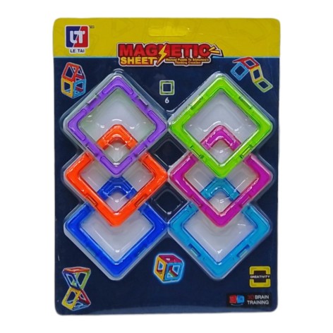 Конструктор магнитный 6 деталей