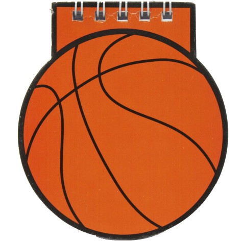 Блокнот на спирали 8*9см "Мяч" 40 л, микс