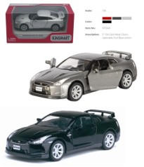 Машинка іграшкова Kinsmart Nissan GT-R R35 2009, металева, інерційна 16х8х7