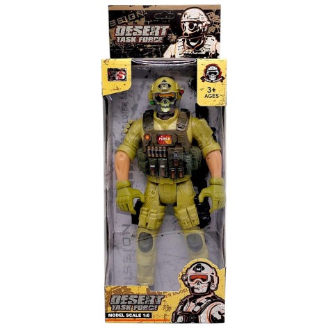 Игровая фигурка "Солдат. DESERT TASK FORCE", 28 см, ХАКИ (ВИД 2)
