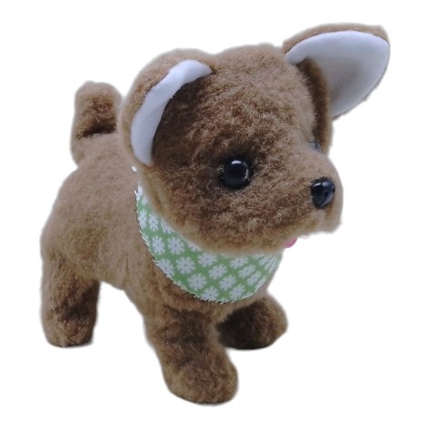 Мягкая интерактивная собачка (коричневая)