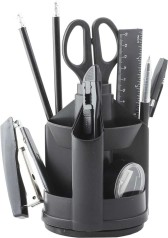 Набір настільний для канцелярії Jobmax 13 предметів чорний (BM.6300-01)