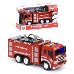 Пожарная машина с водяной помпой WY 351 А (24) свет, звук, в коробке