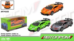 Машина АВТОПРОМ 1:32,3 кольори, відкр.двері,кор.15*8*7см 