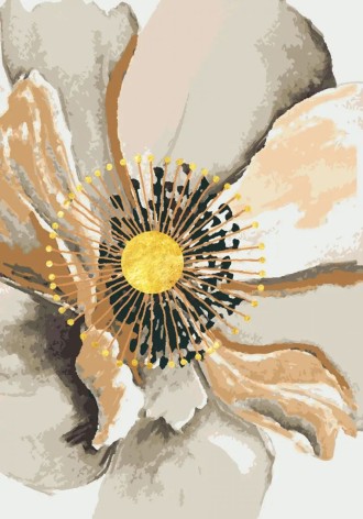 Набор для росписи по номерам с золоченой талью "Мелодия" (28х40)