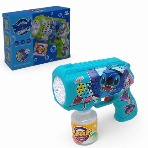 Пістолет з мильними бульбашками "Стіч" (синій)