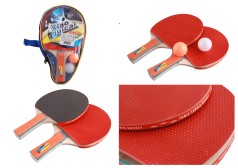 Теннис настольный BT-PPS-0046 ракетки (1,0см,цвет.ручка)+1мяч сумка