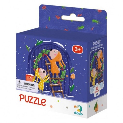 Пазлы "В ожидании праздника", 16 элементов