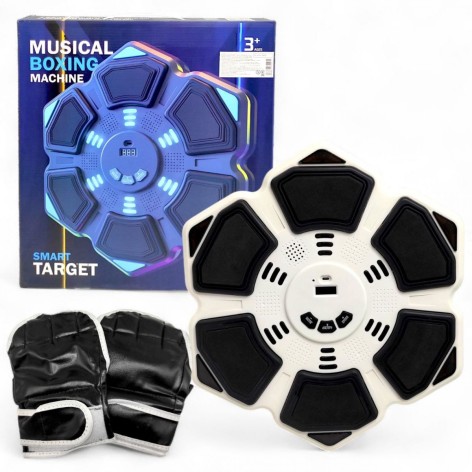 Электронный бокс MIC "Музыкально-боксерская панель" Bluetooth, подсветка, музыка, режимы громкости (6x38x43 см)