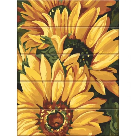 Картина за номерами на дереві Art Story "Соняхи" 30х40 см (ASW186)