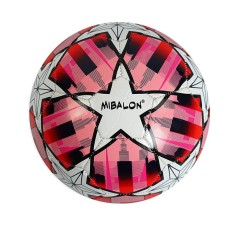 Мяч футбольный ГОРОД розовый материал PVC, вес 270-290 грамм, размер №5
