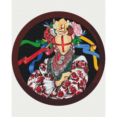 Картина за номерами: RC00036 Полтава © Valeriya Makarenko 40 см на круглому підрамнику