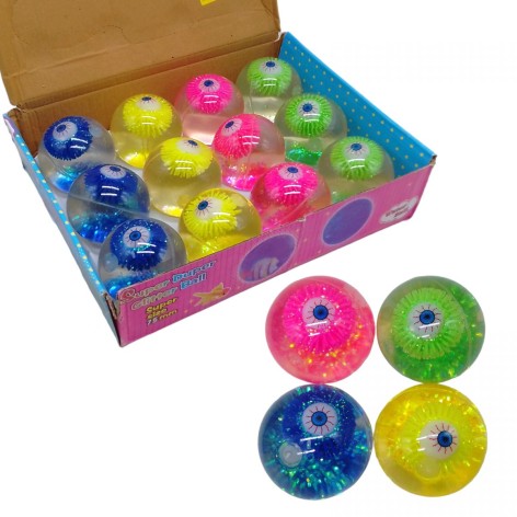 Мячик-прыгунец со светом "Глаз" (8 см)