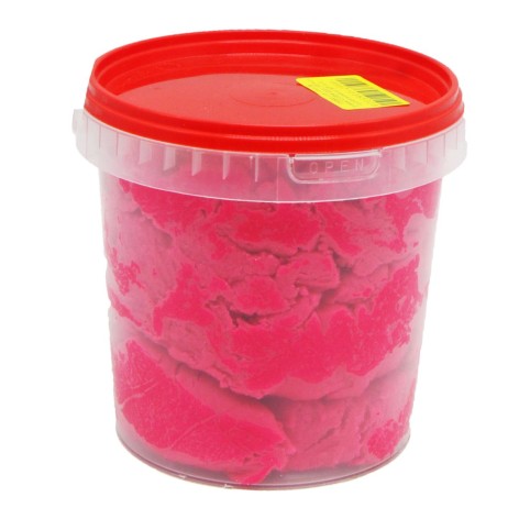 Тесто для лепки одного цвета 1000г ведро розовый