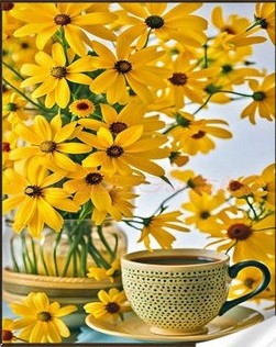 Набор для творчества алмазная картина Луговые цветы Strateg размером 30х40 см кр (GM86839)