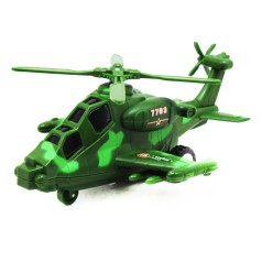Вертолет инерционный, в блоке зеленый