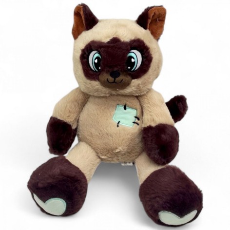 Мягкая игрушка MIC "Котик" с люминесцентными нашивками 25 см (HKF2207)