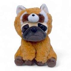 Мягкая игрушка "Мопс в капюшоне" (20 см) панда