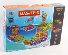 УЦЕНКА 20% Конструктор магнитный, транспорт, 58 дет., в кор-це, 45,5-32-8 см. /6/