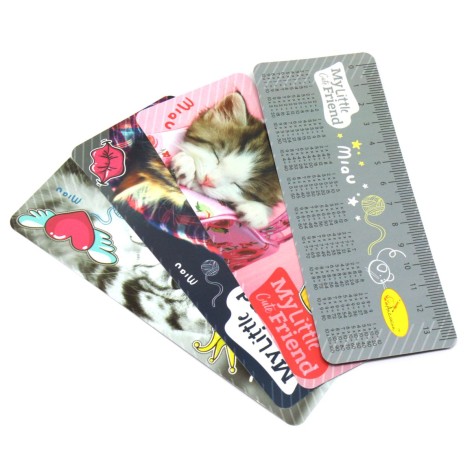 Набор закладок ламинированных для книг, 4 шт.